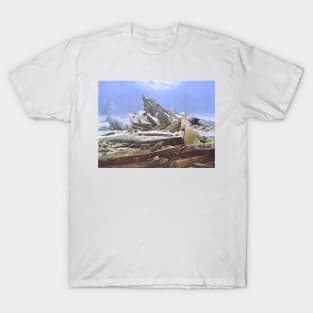 The Sea of Ice - Caspar David Friedrich T-Shirt